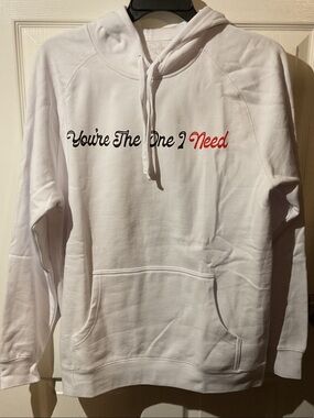 Barry White Crewneck Hoodie with 'You're The One I Need' Script